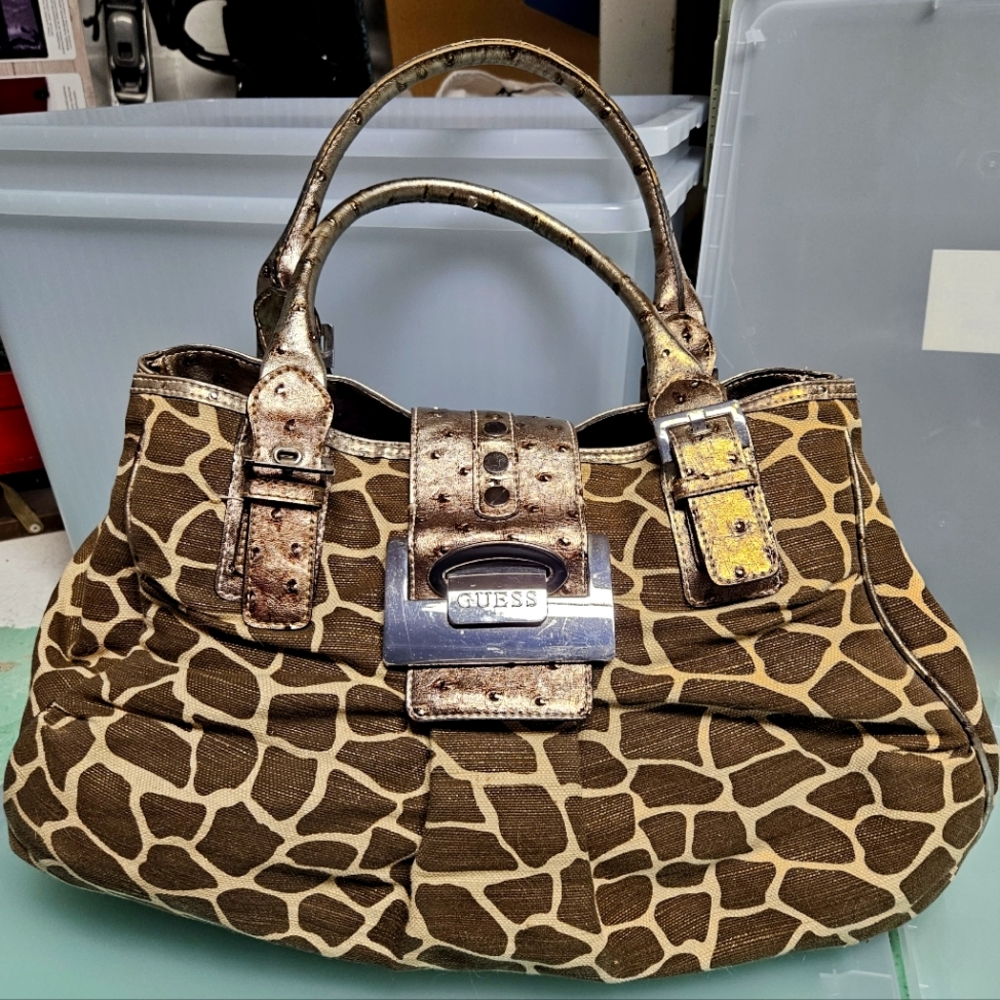 Gold Guess bag